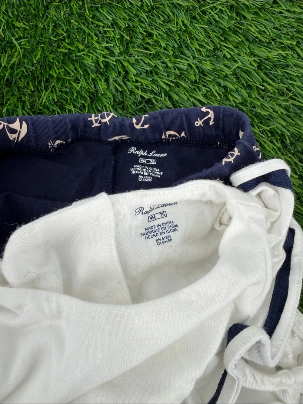 Ralph Lauren & Nike 9 Month Baby Clothing Lot Fleece Onesie Nautical Outfits